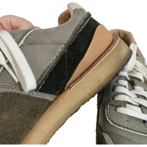 Clarks Gray and Brown Sneakers - Picture 4 of 10